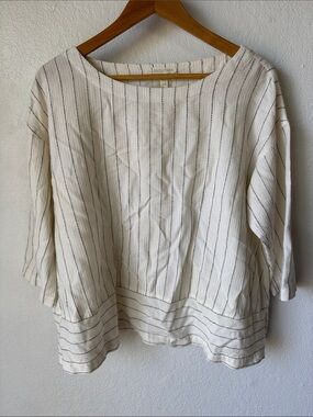 Eileen Fisher Bateau Striped Top
